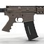 Assault Rifle AR15 Desert 3D Model