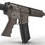 Assault Rifle AR15 Desert 3D Model