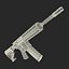 Assault Rifle AR15 Desert 3D Model