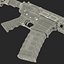 Assault Rifle AR15 Desert 3D Model