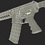 Assault Rifle AR15 Desert 3D Model