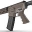Assault Rifle AR15 Desert 3D Model