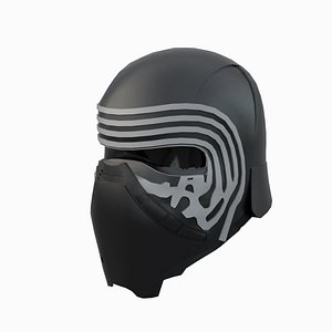 kylo ren helmet 3D model