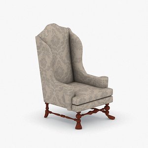 3D model interior - armchair chair stool