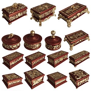 3D Casket Collection 01 model