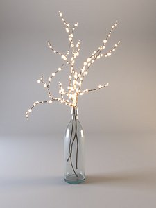 bottle electric light interior 3D