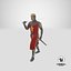 Crusader Knight King Walking Pose