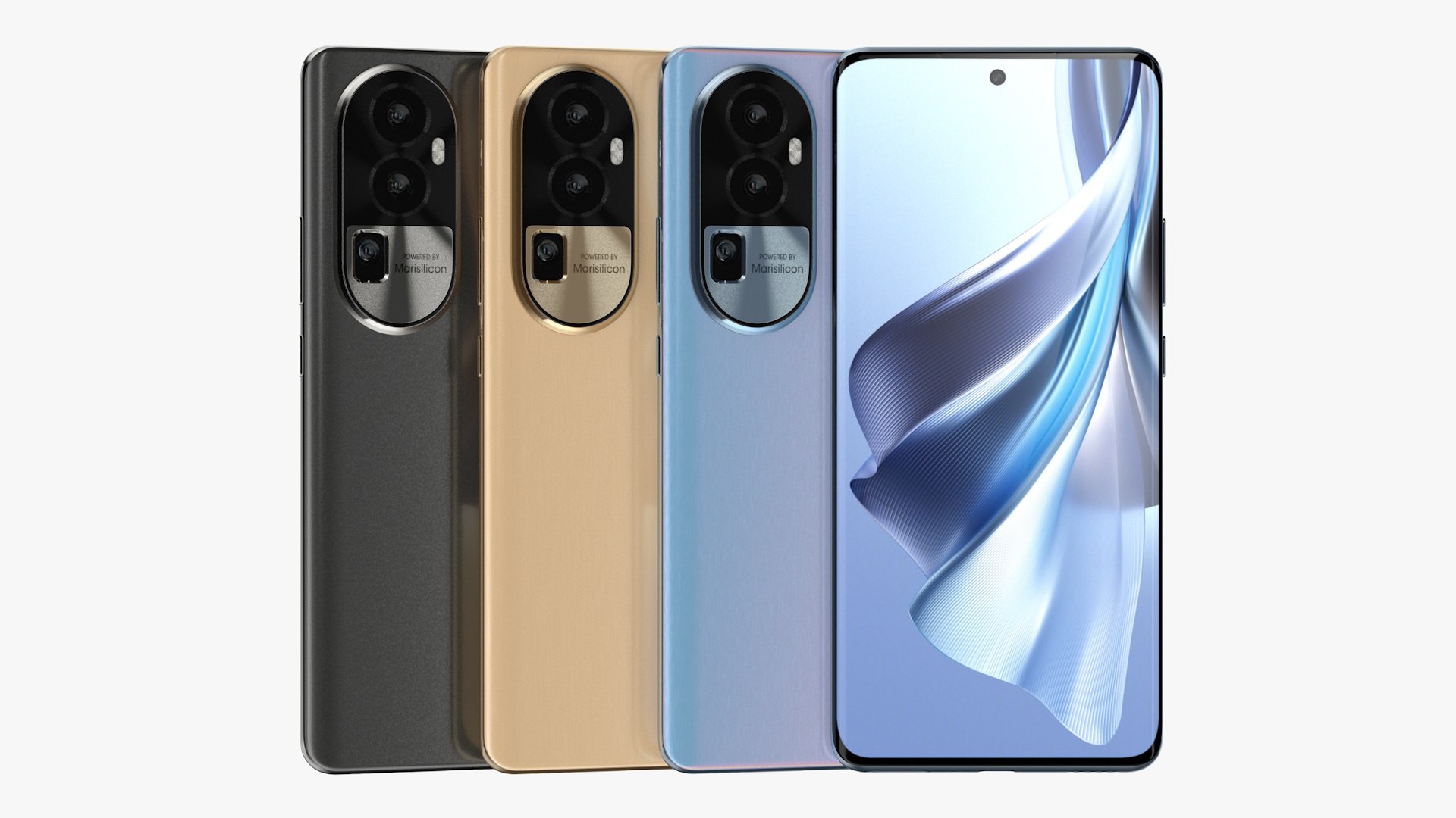 OPPO Reno 10 Pro All Colors model - TurboSquid 2076593