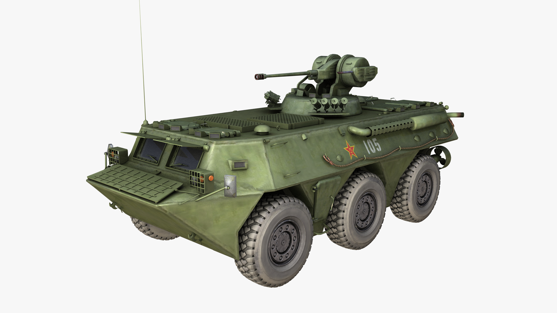 SUMARI Ventail M-65 Mods サイズ2 Chinese Zsl92 25mm Gun 3D Model - TurboSquid 1294670