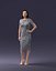 3D scan of a girl in a dress 0328-2