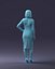 3D scan of a girl in a dress 0328-2