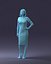 3D scan of a girl in a dress 0328-2