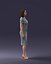 3D scan of a girl in a dress 0328-2