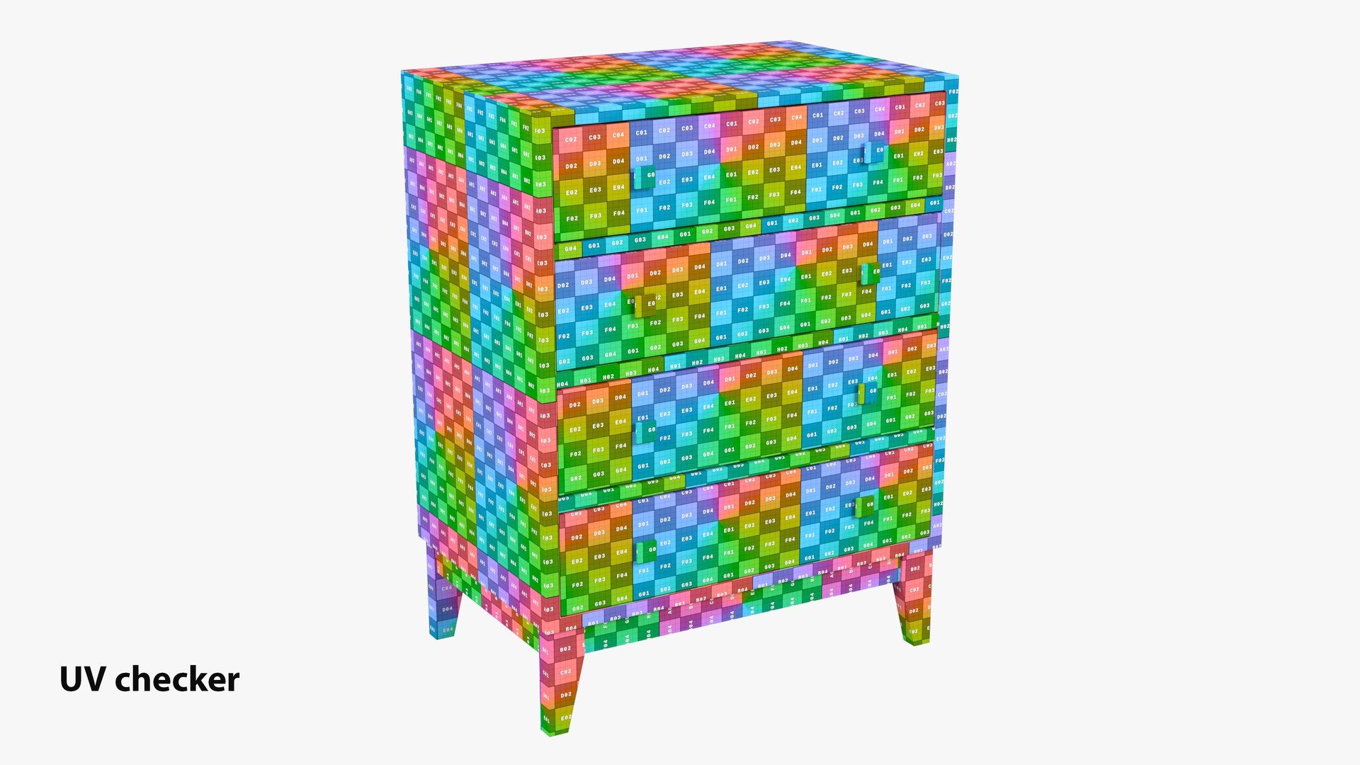 White Chest of Drawers 3D model TurboSquid 1900729