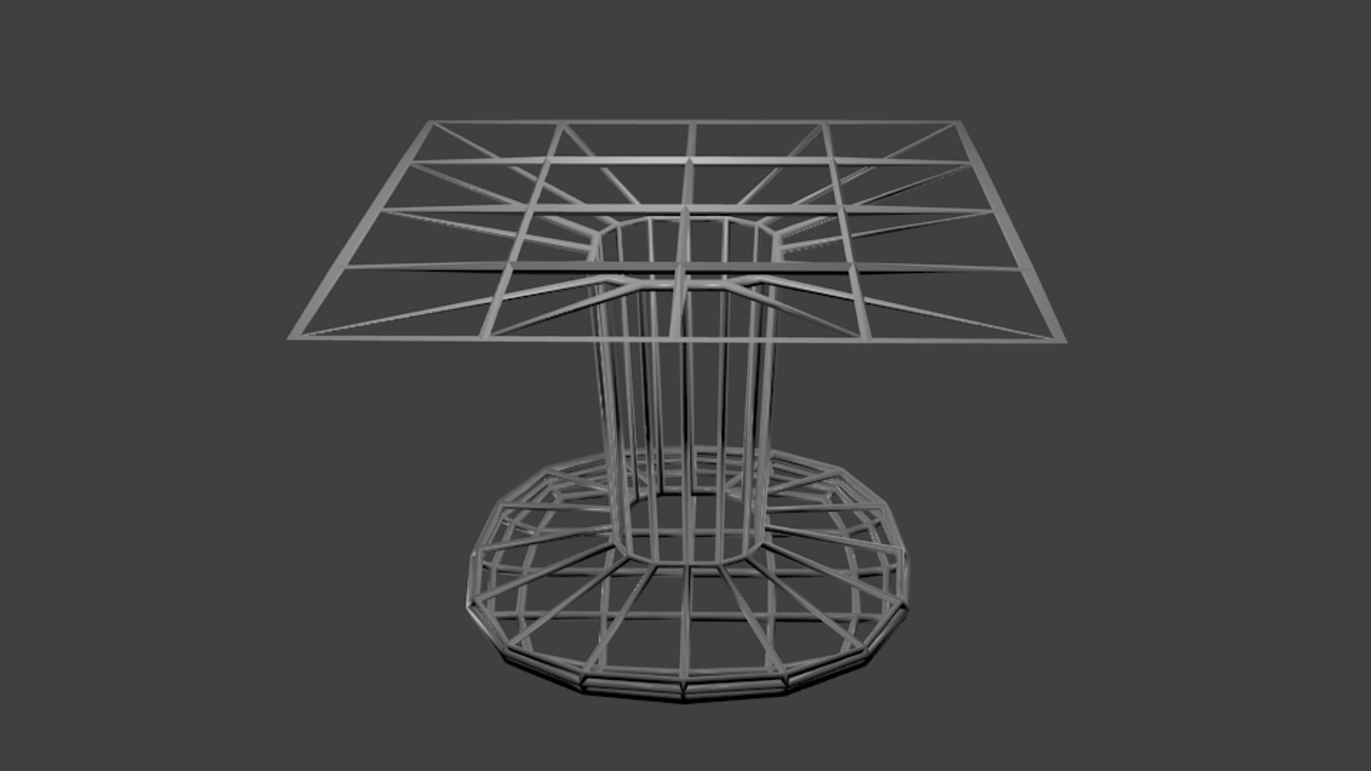 Square Table 3d 3ds