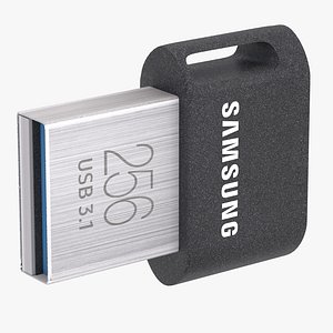 Samsung Fit Plus Flash Drive Samsung 256GB 3D model