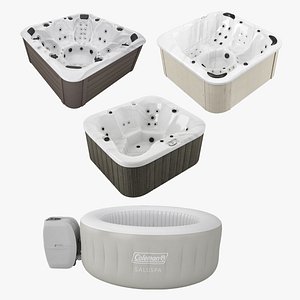 3D model Jacuzzi Collection 4 in 1