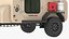 3D Camping Beige Trailer Teardrop Lights On