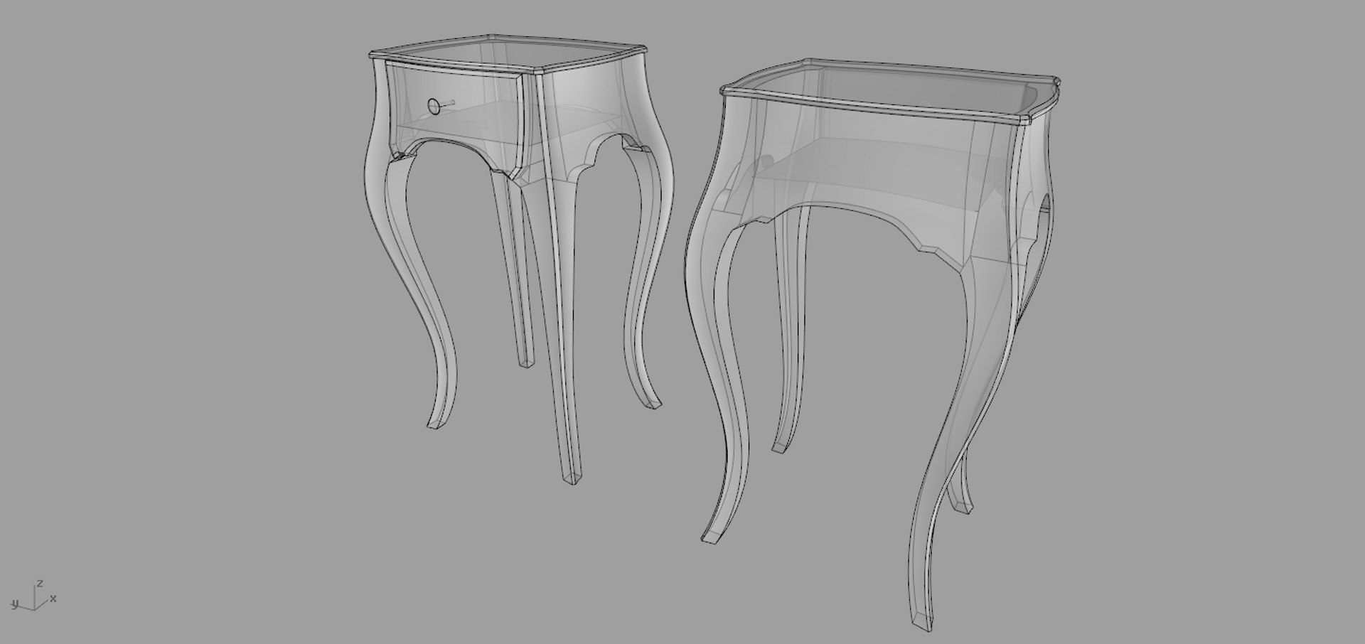 3d moda midnight table