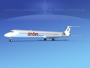 md-90 jet commercial 3d obj