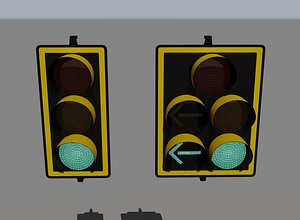 3d stop lights