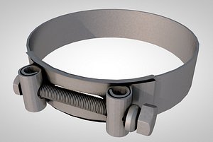 3D collar clamp model