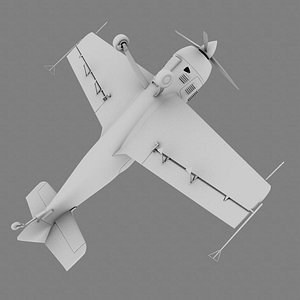 3d model sukhoi stunt plane