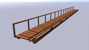 3D model Bridge model for marshland
