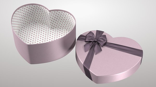 modelo 3d Heart Gift Box 01v PBR - TurboSquid 2091143