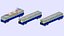 collection de 17 trains de voyageurs