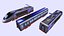 collection de 17 trains de voyageurs