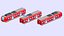 collection de 17 trains de voyageurs