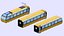 collection de 17 trains de voyageurs