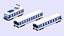 collection de 17 trains de voyageurs
