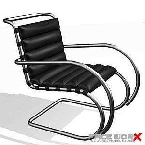 3d armchair chair