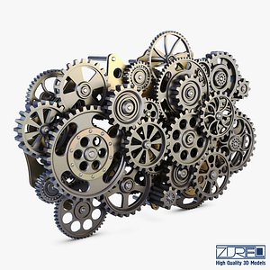 Gear Mechanism Low Poly v 1