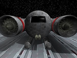 3d futuristic space hopper model