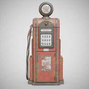 3D vintage texaco gas -