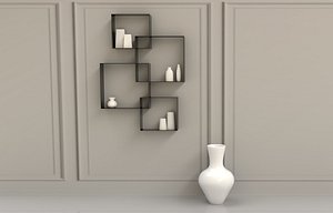 shelf vases 3D