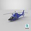 3D model Blue Patrol Helicopter