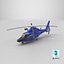 3D model Blue Patrol Helicopter
