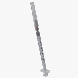 syringe 1ml 3D model