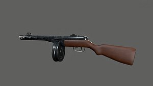 PPSh41 Submachine Gun model