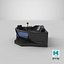 Modern Whirlpool Corner Bathtub Black