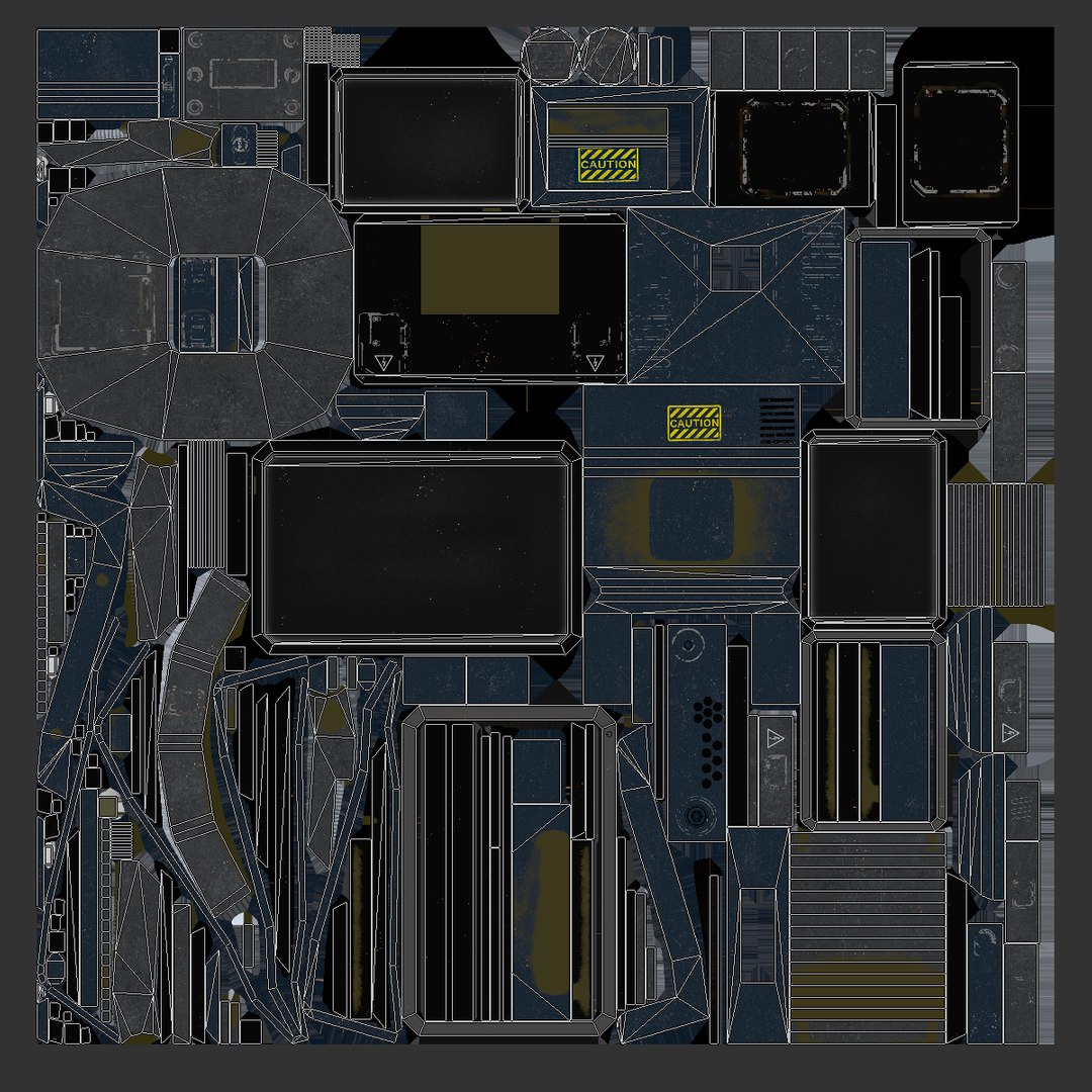 Sci-Fi Control Panel PBR 3D Model - TurboSquid 2031816