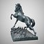 Horse And The Harrow Bronze