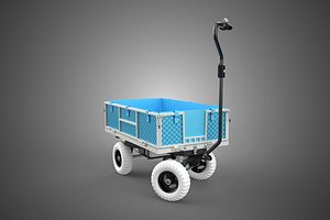 ELECTRIC BEACH SAND SEA CART WAGON TROLLEY DOLLY TRANSPORT TRUCK 3D