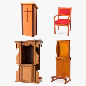 3D Church Furnishings Collection 2 model