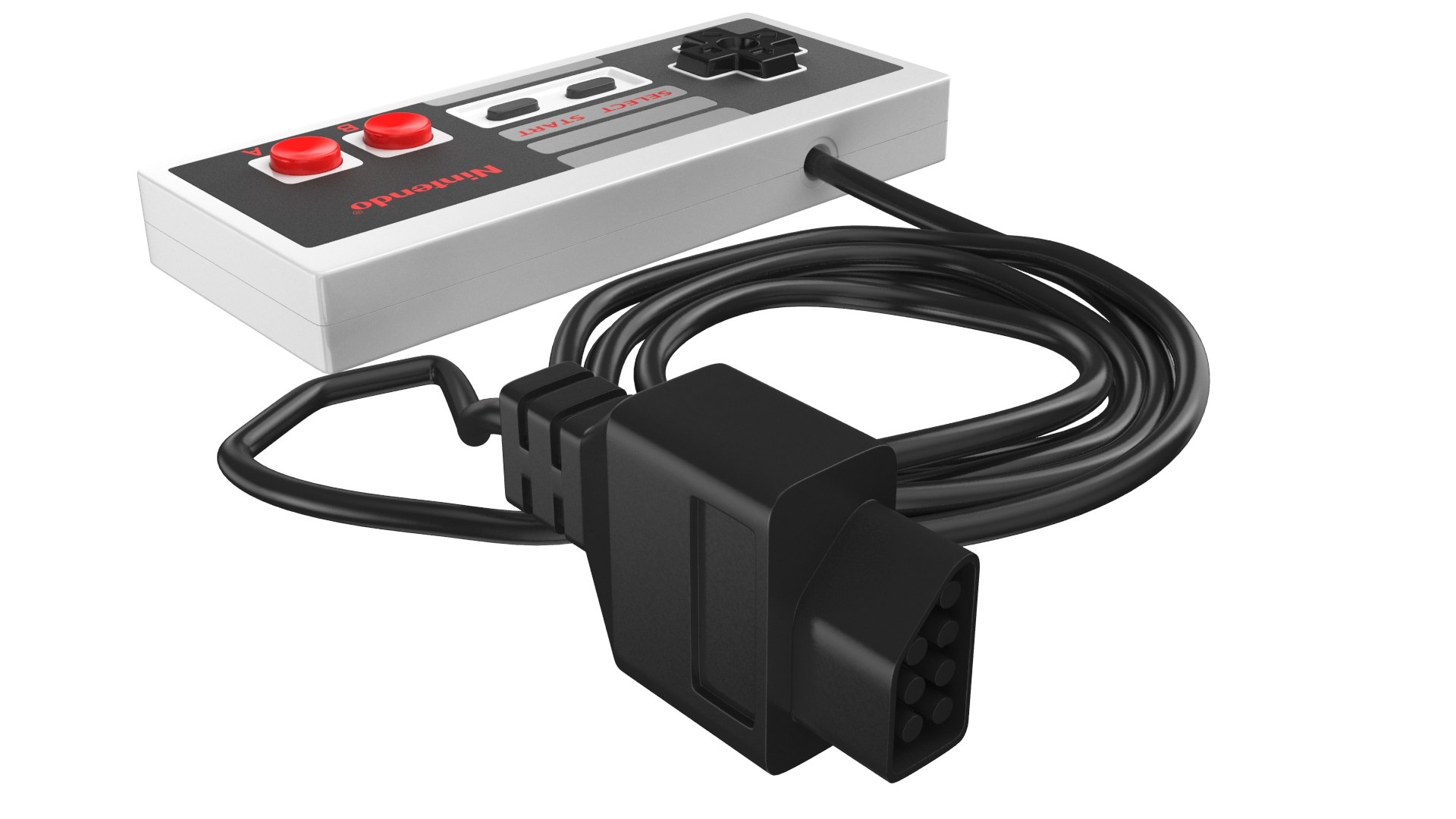 3D Full Nintendo Entertainment System Console - TurboSquid 1957535