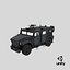 4 carros militares blindados com pacote interno em tempo real
